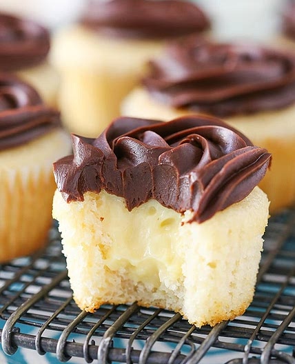 Boston Cream Pie Cupcakes
