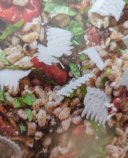 Farro Salad with Roasted Tomatoes