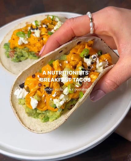 Healthy breakfast tacos
