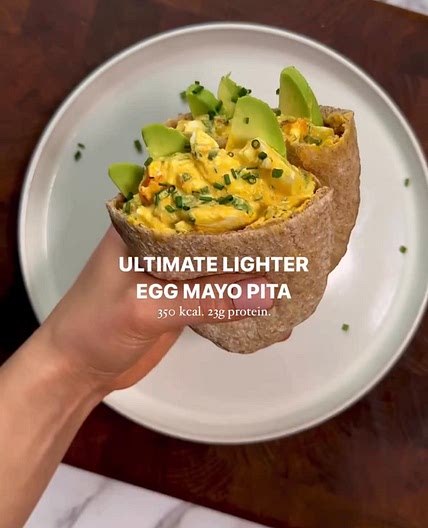 Egg salad pita