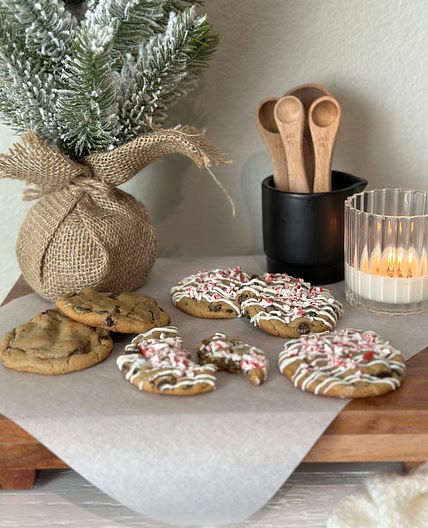 Peppermint Chocolate Chip Cookies