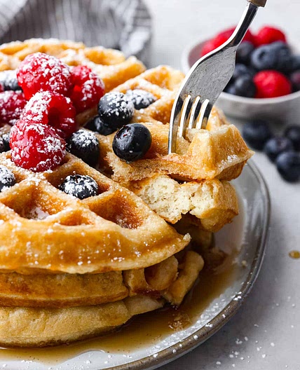 The Best Buttermilk Waffles