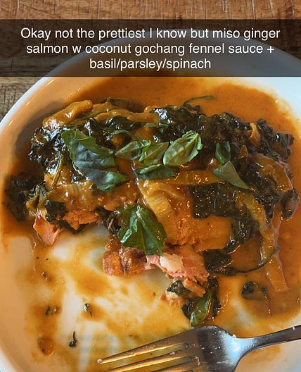 Coconut fennel lime sauce