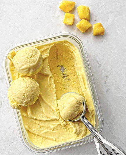 2-Ingredient Mango Coconut Milk Ice Cream (Vegan)