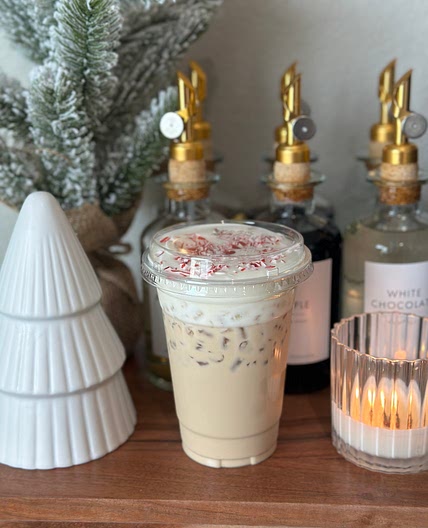 Candy Cane Fudge Iced Breve
