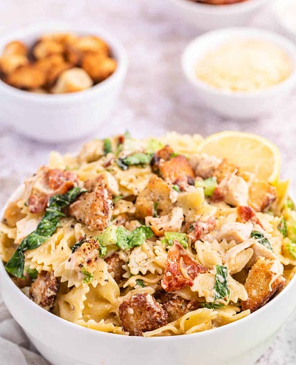 Chicken Caesar Pasta Salad