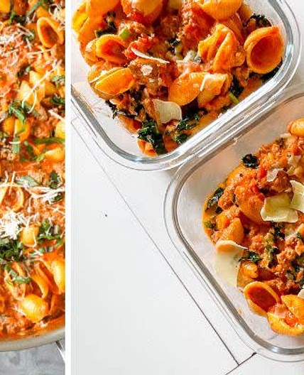 WWL 20 Minute Spinach Pasta Skillet