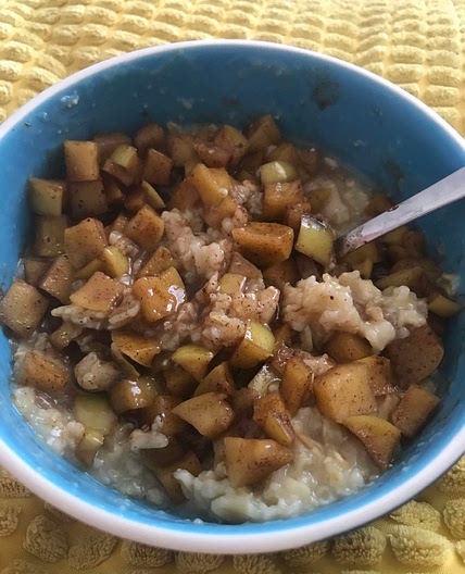 High protein apple pie oats (No protein powder)