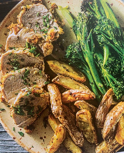 Mustard and Herb Crusted Pork