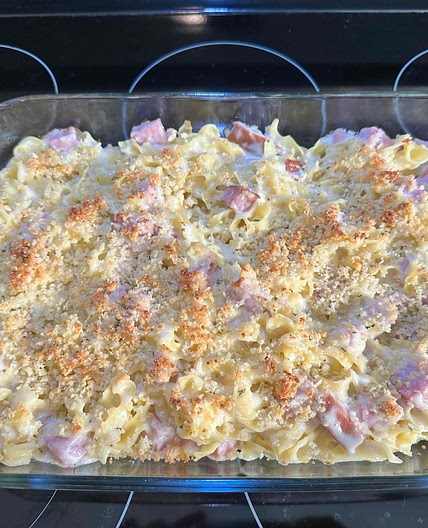 Swiss & Ham Pasta Bake