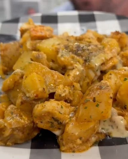Crock Pot Garlic Parmasean Chicken and Potatoes