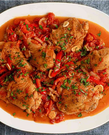 Crockpot Chicken Cacciatore