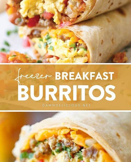 Freezer Breakfast Burritos