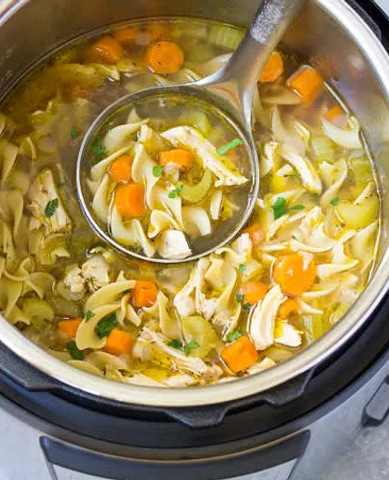 Pressure-Cooker Chicken Noodle Soup