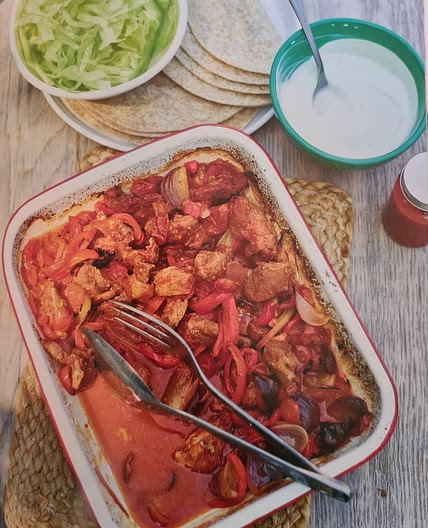 Tray-Baked Pork Fajitas
