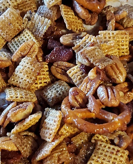 Maple Bourbon Bacon Chex Mix