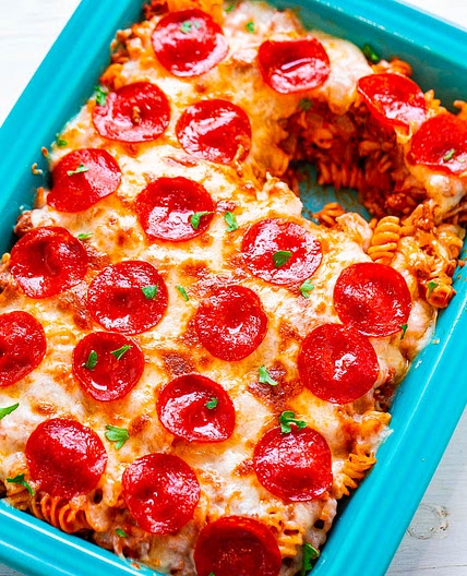 Pepperoni Pizza Casserole
