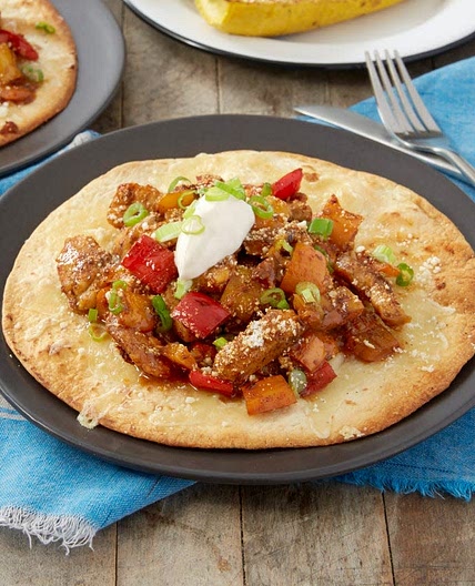 Chicken & Sweet Pepper Tostadas