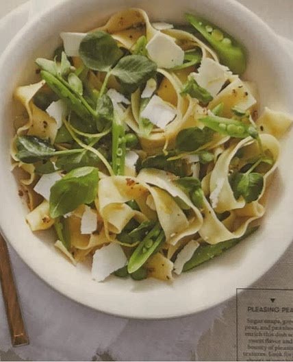 Pea Pappardelle Pasta
