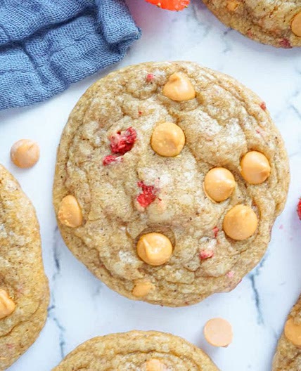 Strawberry Butterscotch Cookies