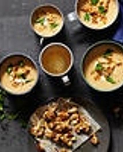 Middle Eastern-spiced cauliflower soup