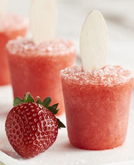 The Nibble STRAWBERRY MARGARITA ICE POPS