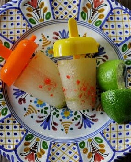 Margarita cocktail ice pops