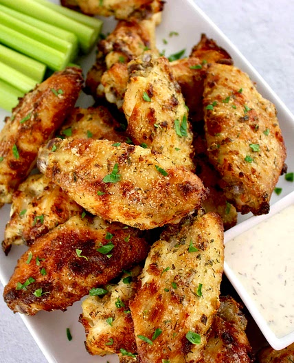 Baked Ranch Chicken Wings