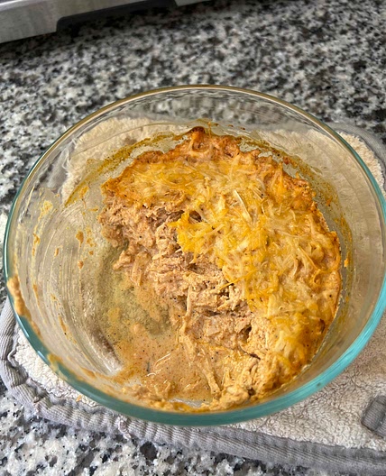 Spicy Buffalo chicken dip