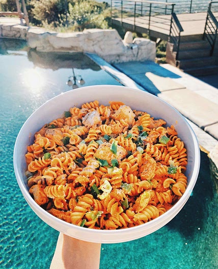 Gochuchang Pasta with Chicken