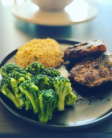 Cast iron lamb chops