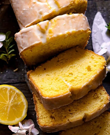 Lemon Loaf with Lemon Cream Cheese Frosting