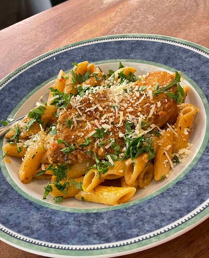 Cajun chicken pasta 
