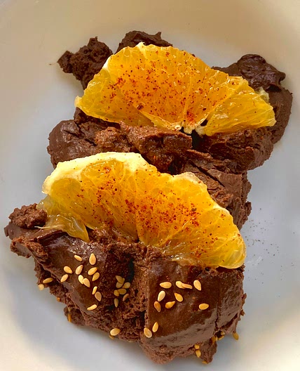 Vegan Sugar free Spicy Tofu Chocolate Mousse