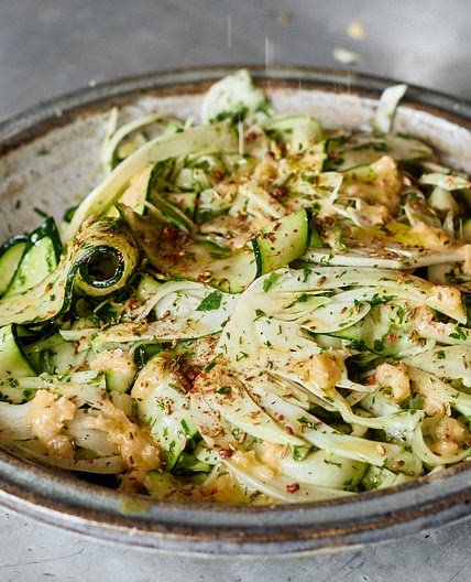 The Ottolenghi Test Kitchen’s Fennel and Courgette Salad with Preserved Lemon Dressing