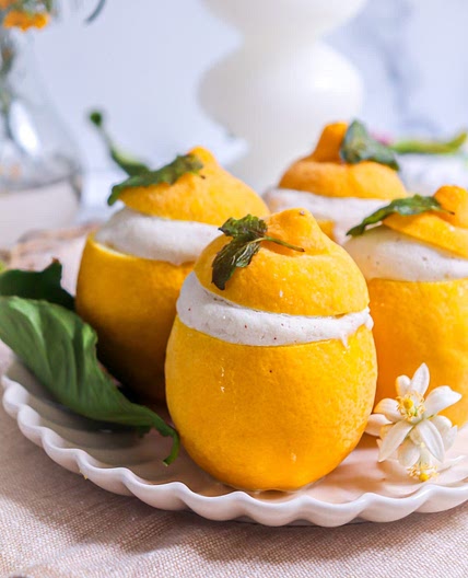 3 Ingredient Creamy Lemon Sorbet (dairy free)