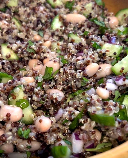 Northern Bean Quinoa Salad 