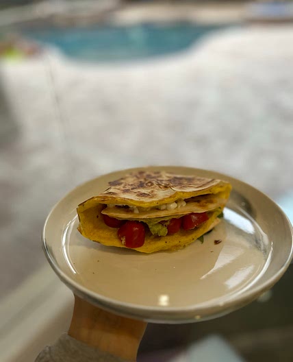 High Protein Folded Breakfast Wrap