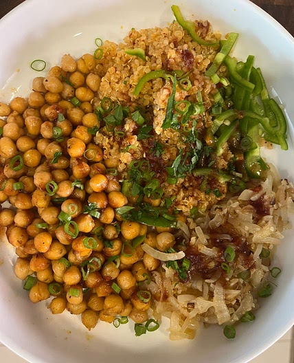 BBQ Chickpeas and Quinoa