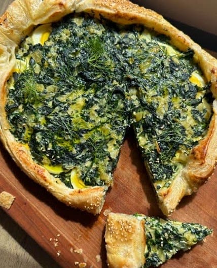 Spinach, Egg and Ricotta Galette