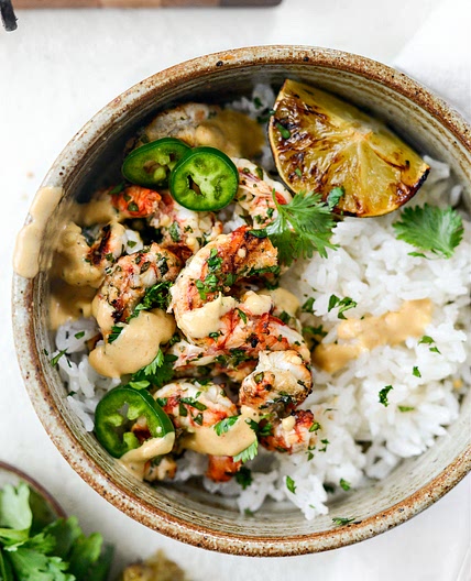Grilled Garlic and Lime Shrimp Skewers
