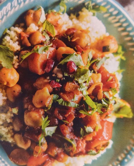 Moroccan Chickpea & Carrot Tagine