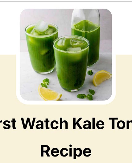 First watch kale tonic
