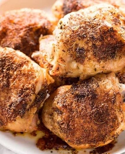 Crispy Baked Chicken Thighs