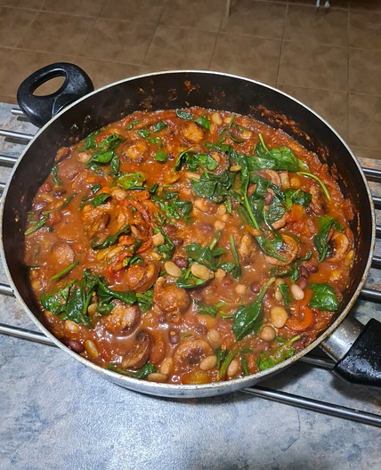SMOKY CHORIZO MIXED BEAN STEW