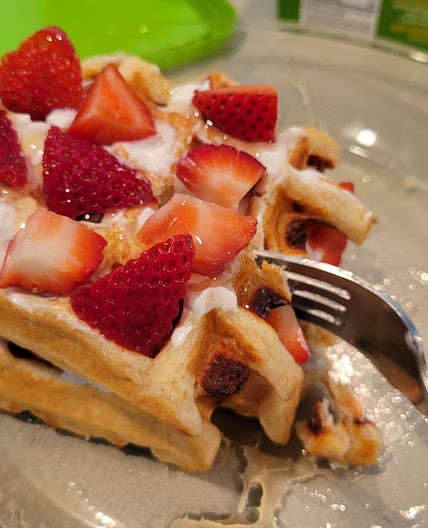 Protein Vanilla Cinnamon Waffles