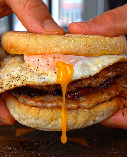 380 Cal Meal Prep Breakfast Sandwiches