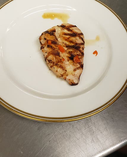 Grilled Chicken with Red Pepper Butter
