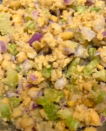 Mashed Chickpea Salad