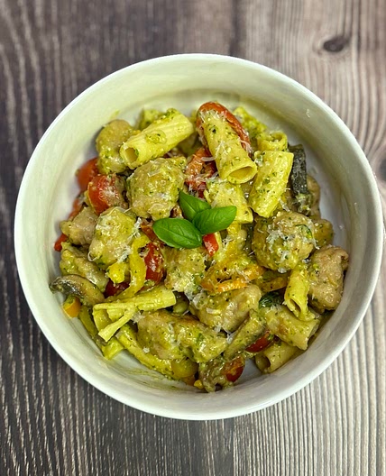 Chicken Sausage Pesto Pasta 